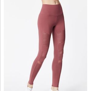 ALO Yoga High Waist Moto Legging Earth Color